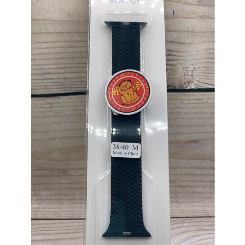 Ремешок для Apple Watch 38mm-40mm Great case силиконовый (чёрный)