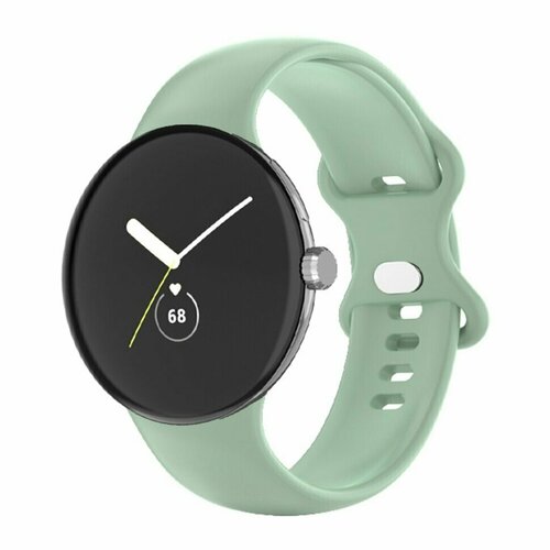 Силиконовый ремешок для Google Pixel Watch - Size Large (светло-зеленый) ремешок для часов google pixel watch силиконовый вишневый