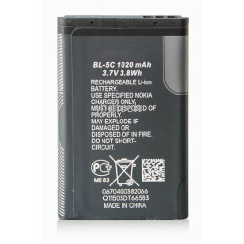 аккумуляторная батарея bl 5c для nokia 1100 130 130 dual 150 205 205 dual 107 dual 208 216 220 220 d АКБ для Nokia BL-5C ( 1100/130/130 Dual/150/205) - Премиум
