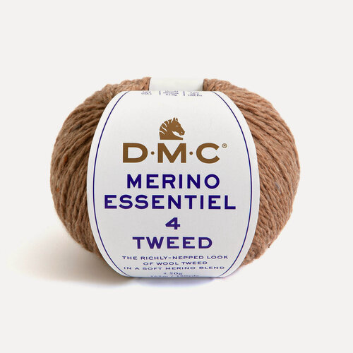 Изображение товара DMC Merino Essentiel 4 Tweed пряжа бежевый 50% шерсть 50% полиэстер, 50 г 165 м для вязания 1шт
