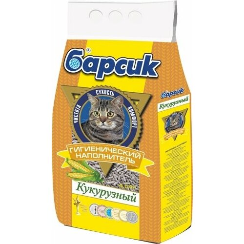 Барсик Наполнитель кукурузный 4,54 л, 3 шт
