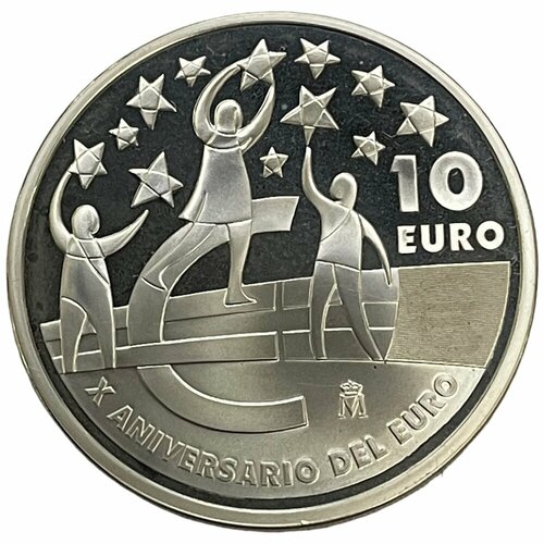Испания 10 евро 2012 г. (10 лет Евро) (Proof) испания 10 евро 2004 г расширение ес proof 2