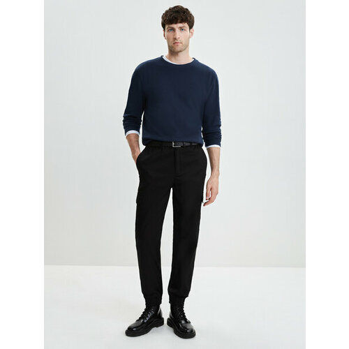 фото Брюки zarina, размер xl (ru 52), черный