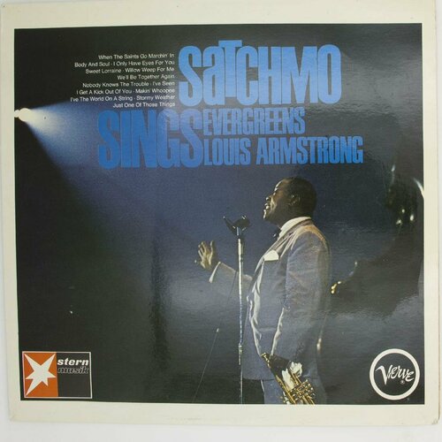 Виниловая пластинка Луи Армстронг - Satchmo Sings Evergreen verve виниловая пластинка verve northern soul