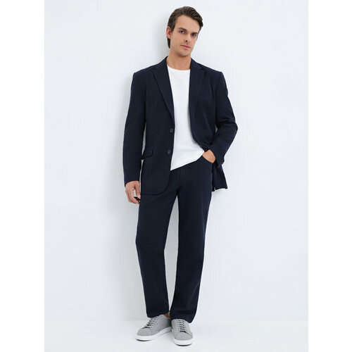 фото Брюки zarina, размер l (ru 50)/182, синий