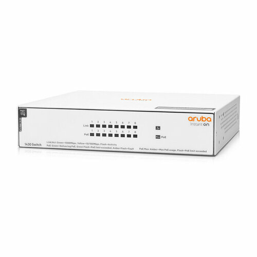 HPE Aruba Instant On 1430 8G Class4 PoE 64W R8R46A 2120000₽