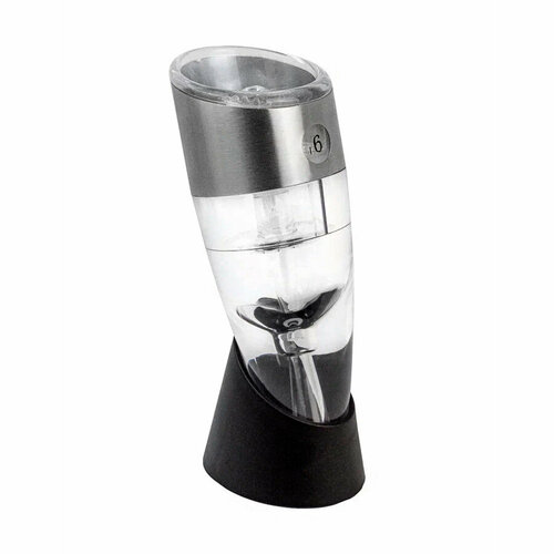 Винный аэратор Kitchen Joy Wine Aerator с подставкой и настраиваемой скоростью розлива (KJ-VT01SS) серебристый