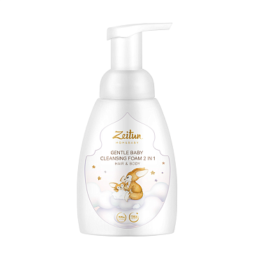 Пенка нежная детская 2 в 1 для очищения волос и тела  MomBaby 250 мл