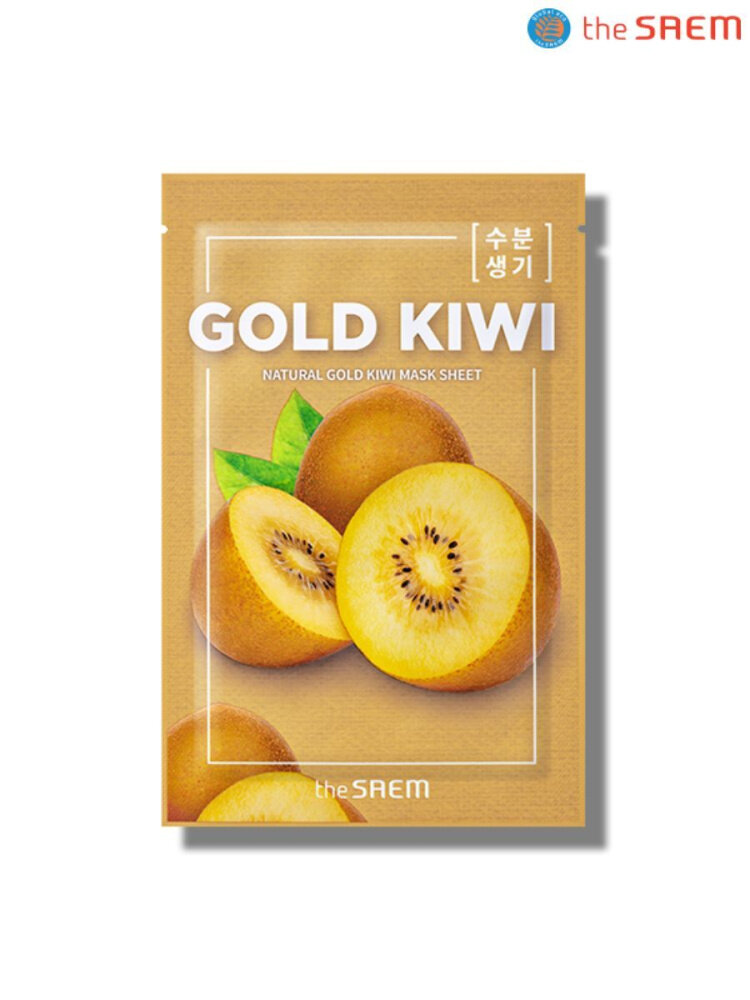 The Saem Тканевая маска Natural Gold Kiwi Mask Sheet, 21 мл.