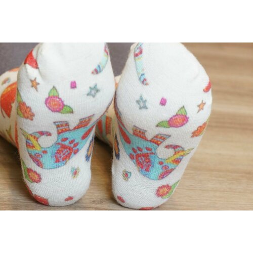 фото Носки шерстянки, размер 35/38, красный, синий, белый