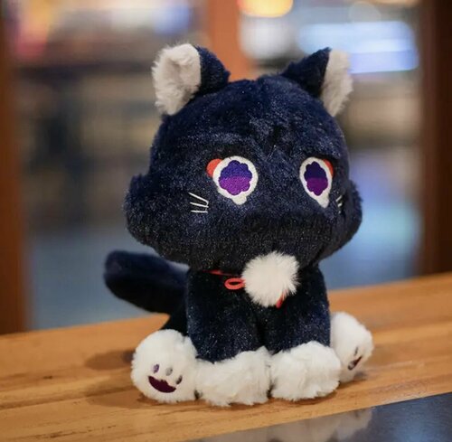 Аниме игрушка Геншин Scaramouche Cat кукла 30 см Genshin Impact игрушка для косплея