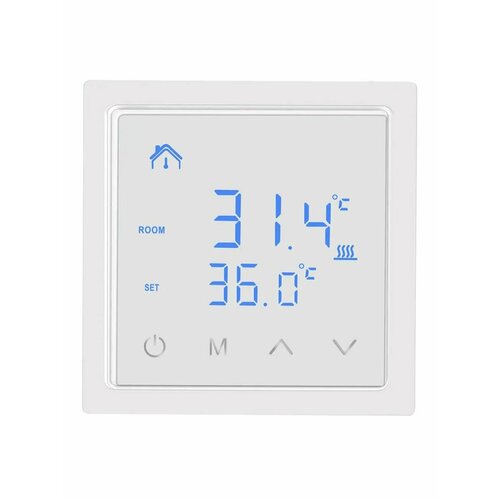 Терморегулятор сенсорный для теплого пола 16A, черный SM-1828W