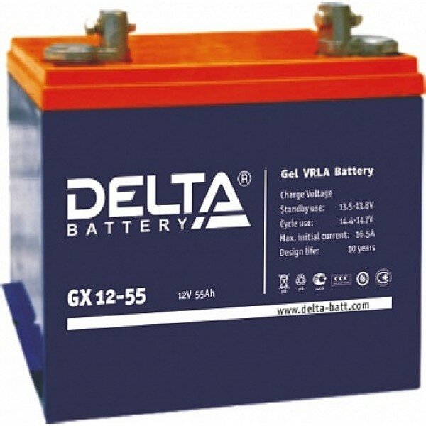 Аккумуляторная батарея DELTA BATTERY GX 12-55 - фото №16