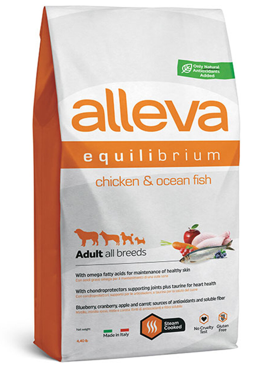 Alleva Equilibrium корм для собак всех пород, курица и океаническая рыба (2 кг) - фото №13