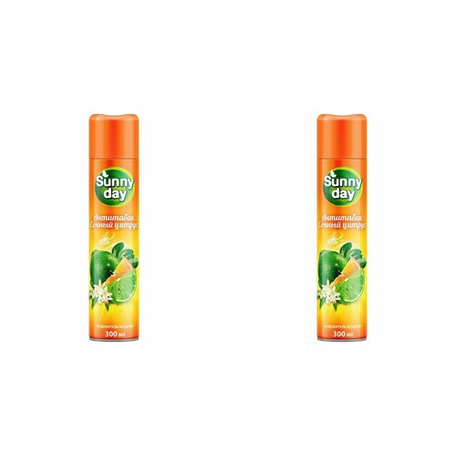Sunny day Освежитель воздуха Антитабак Сочный цитрус, 300 мл, 2 шт