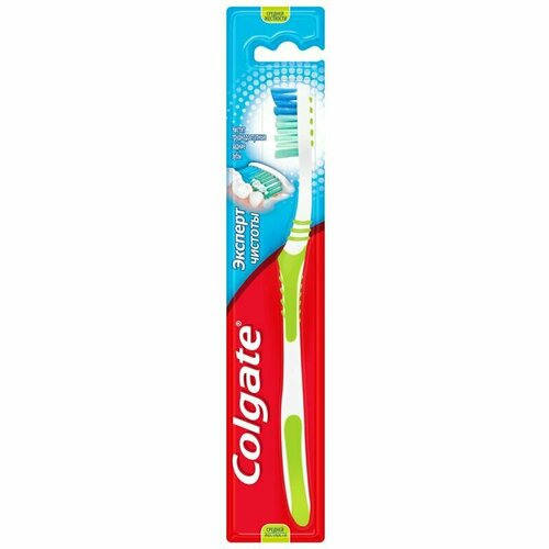 Colgate Зубная щетка Extra Clean, Эксперт чистоты, средняя жесткость