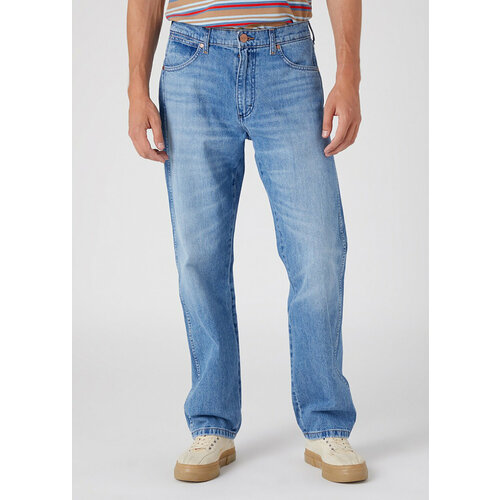 Джинсы Wrangler, размер 36/34, синий джинсы wrangler размер 34 36 синий