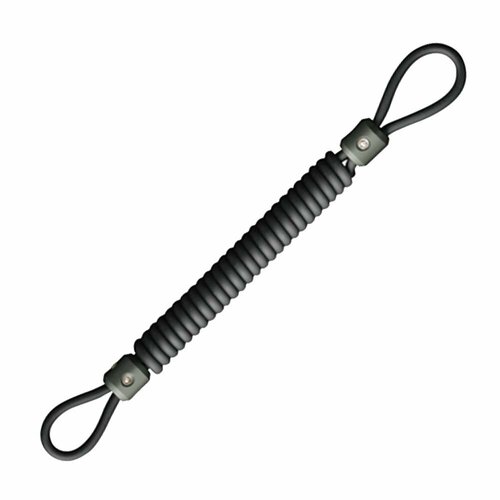 Страховочный тросик Daiichiseiko Safety Rope KV3216 tactical anti lost elastic lanyard rope military spring safety strap gun rope for key ring chain flashlight hunting accessories