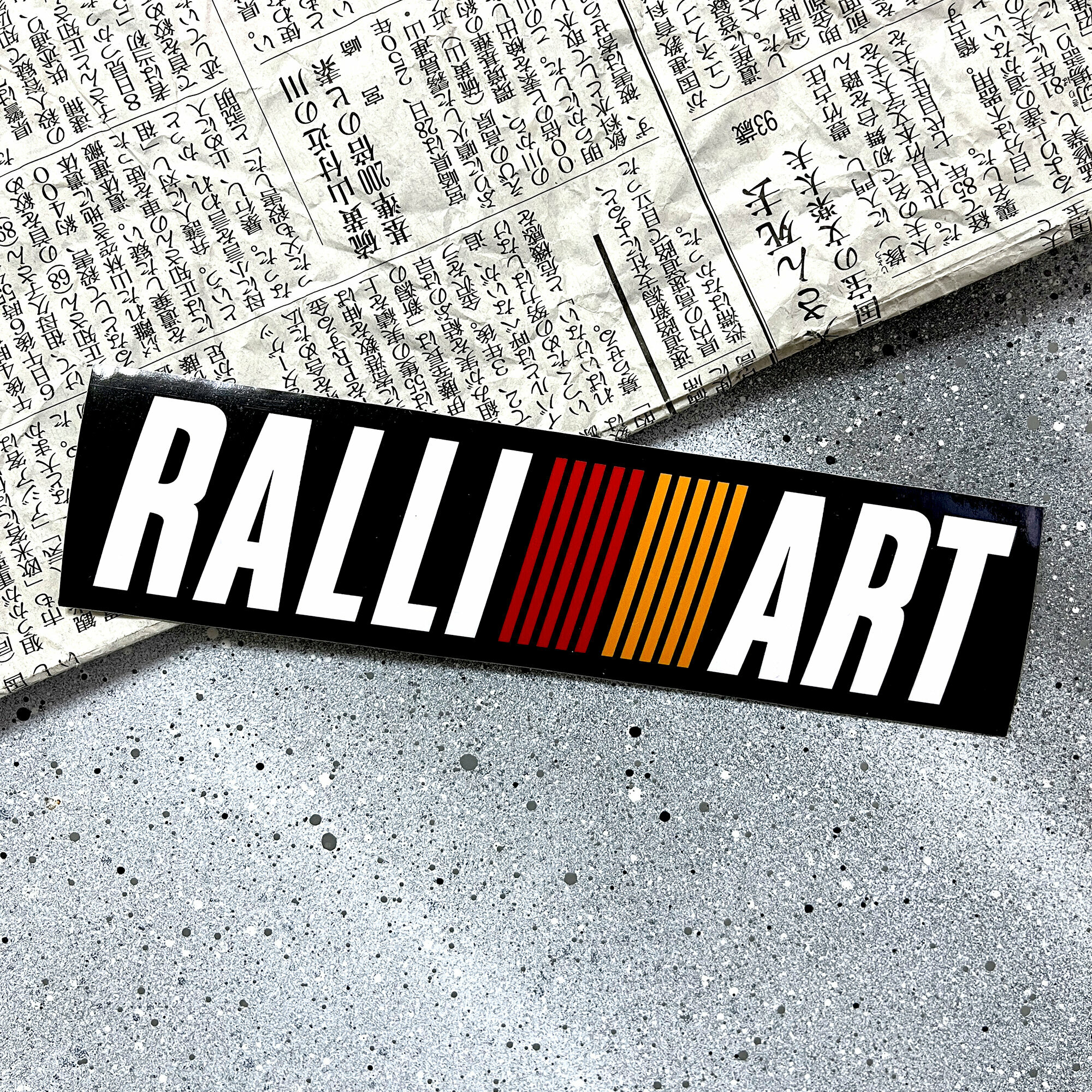 Наклейка на авто логотип Ralli art 18.5x4.5