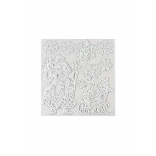 Декоративные комнатные наклейки Дед Мороз 32см 483₽