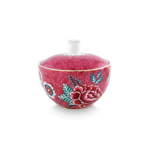 Сахарница Pip Studio Flower Festival Dark Pink, WW.51.008.042, 300 мл