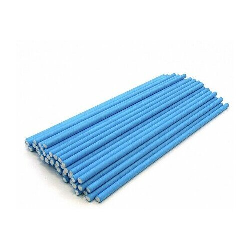Палочки бумажные для Cake pops (голубые, 15 см, 100 шт)