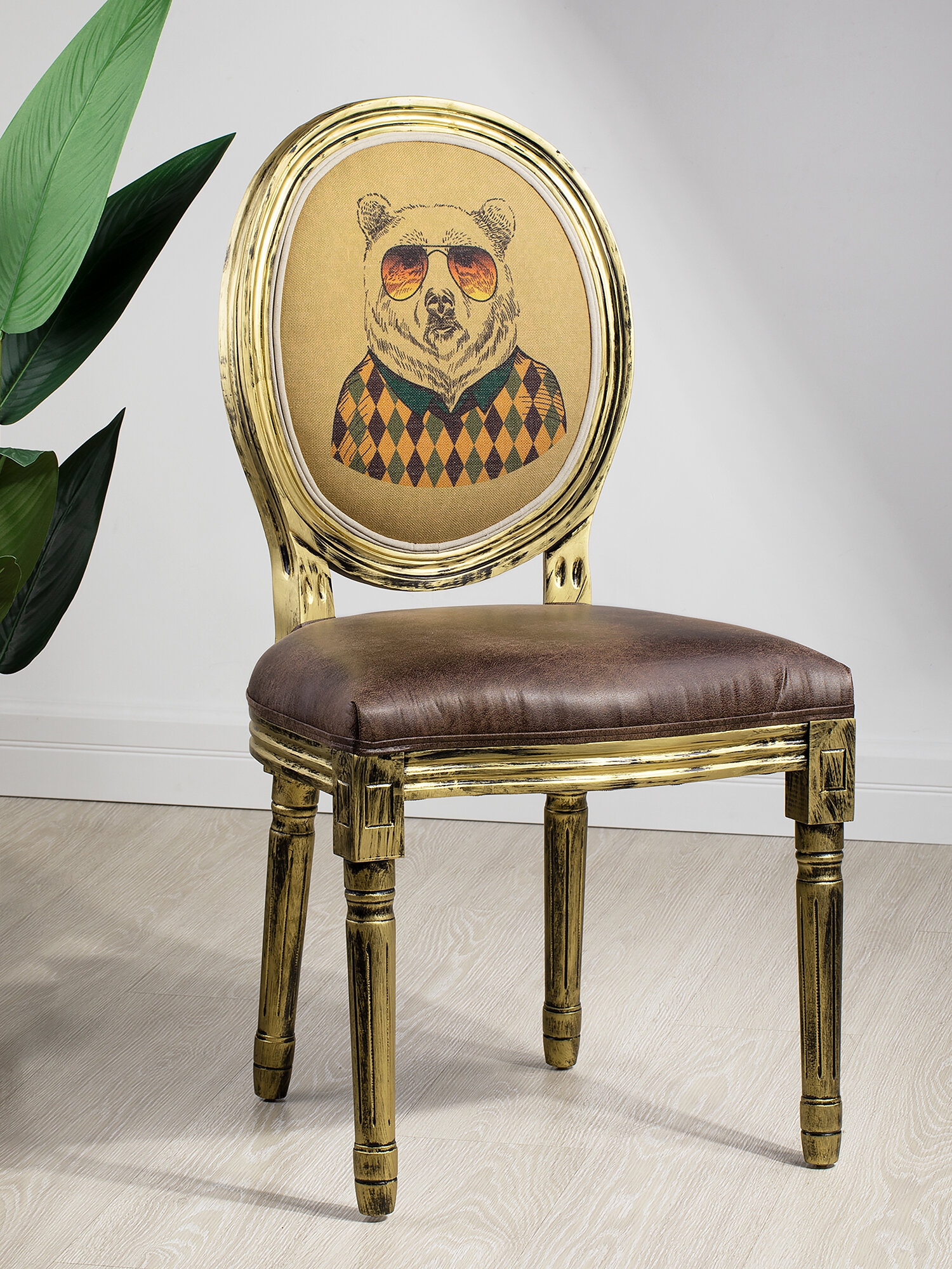 фото 51-032 Стул Белый медведь 48х46х96см, Glasar