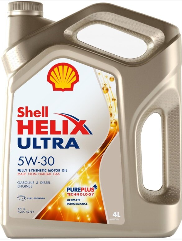 Моторное масло Shell Helix Ultra 5W-30 A3/B4 Синтетическое 4 л