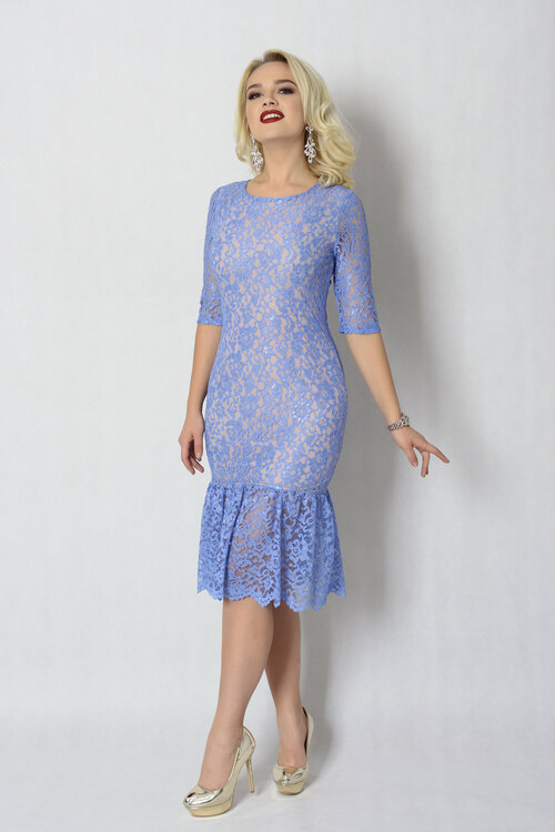 Платье DiSORELLE, размер 44, голубой