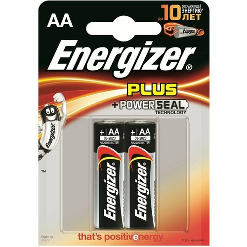 Щелочные батарейки Energizer AA Base (PLUS) - 2 шт. батарейки щелочные алкалиновые energizer max тип aa 1 5v 20шт пальчиковые