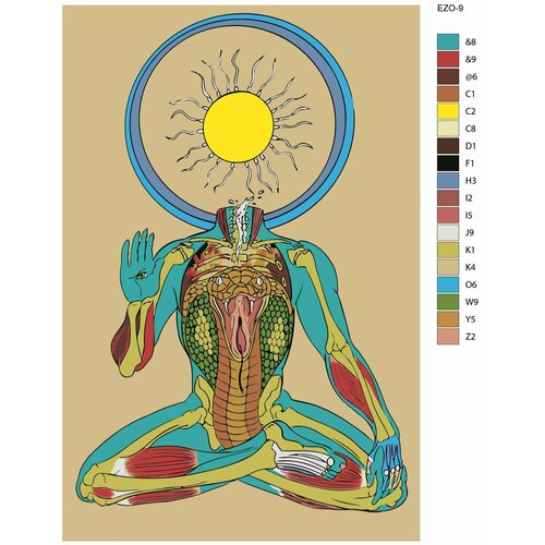 Картина по номерам,Живопись по номерам, 72 x 108, EZO-9, эзотерика, душа картина по номерам живопись по номерам 72 x 108 ezo 21 космос эзотерика