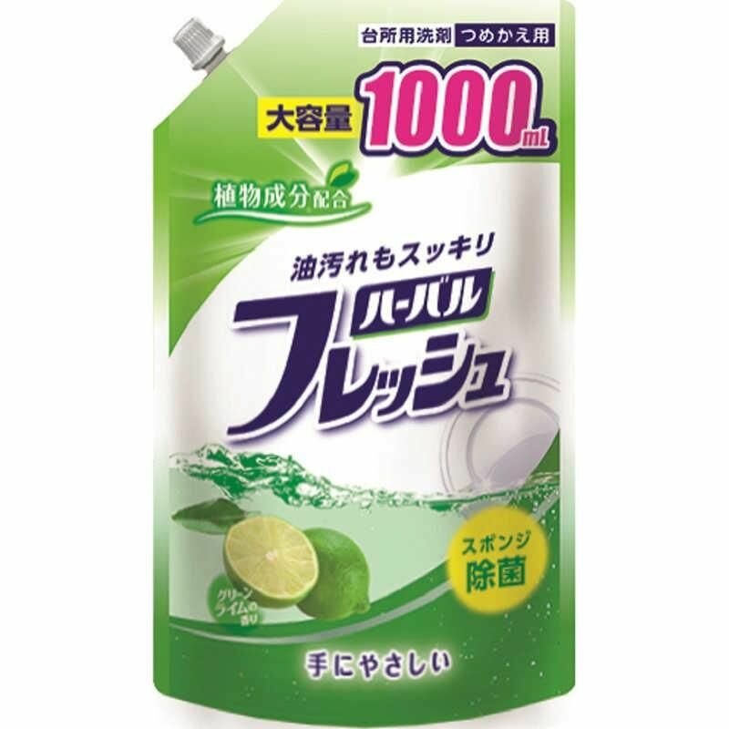 Mitsuei Средство для мытья посуды, овощей и фруктов с ароматом лайма, 1000 мл