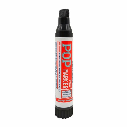 Маркер для граффити, маркировки, теггинга Flysea POP P2012, 12 мм, перманентный чернильный цвет черный