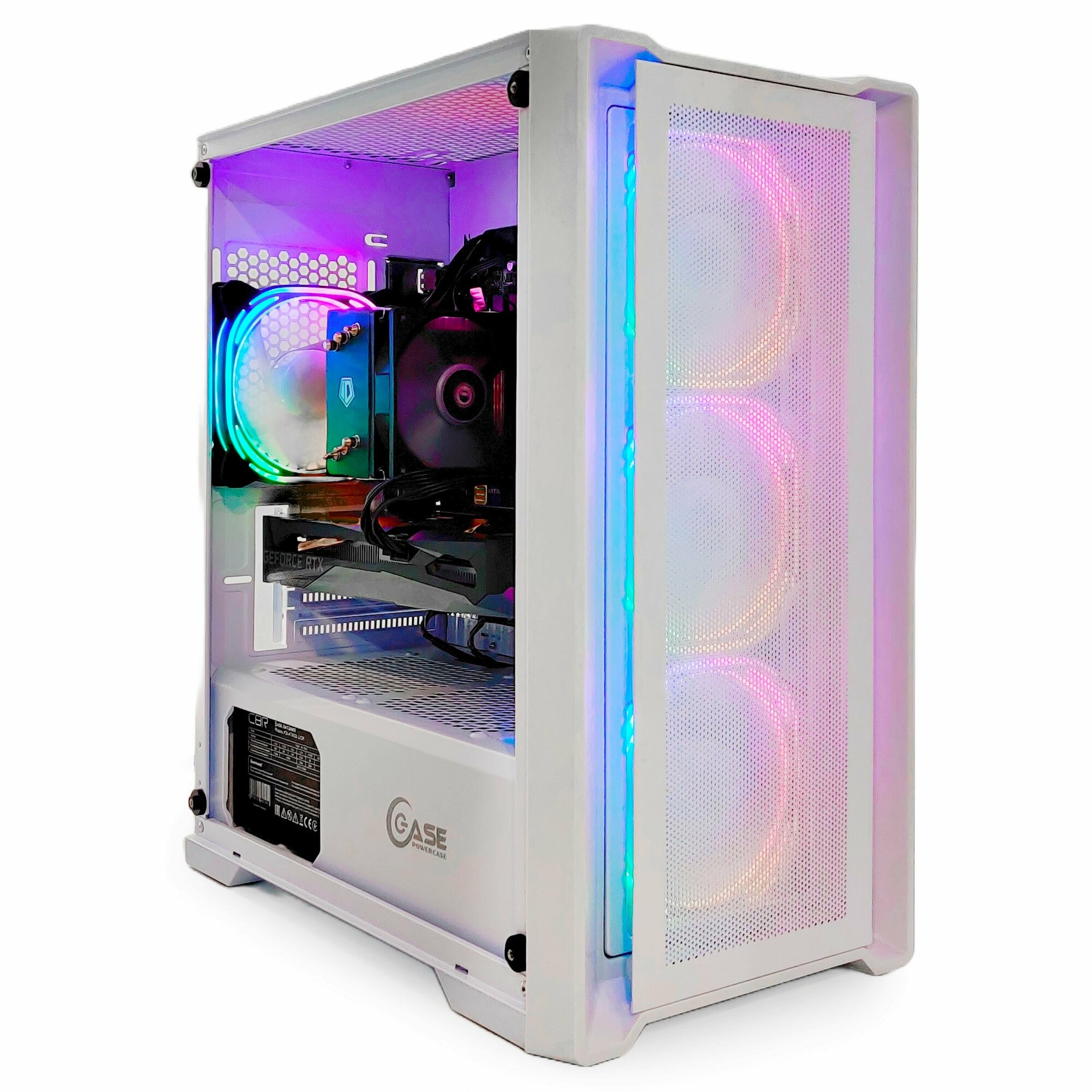 Игровой PC юкомс Ryzen 7 7800x3d, RTX 2060 Super 8GB, SSD 480GB, 16GB DDR5, БП 500W, win 10 pro, White game case