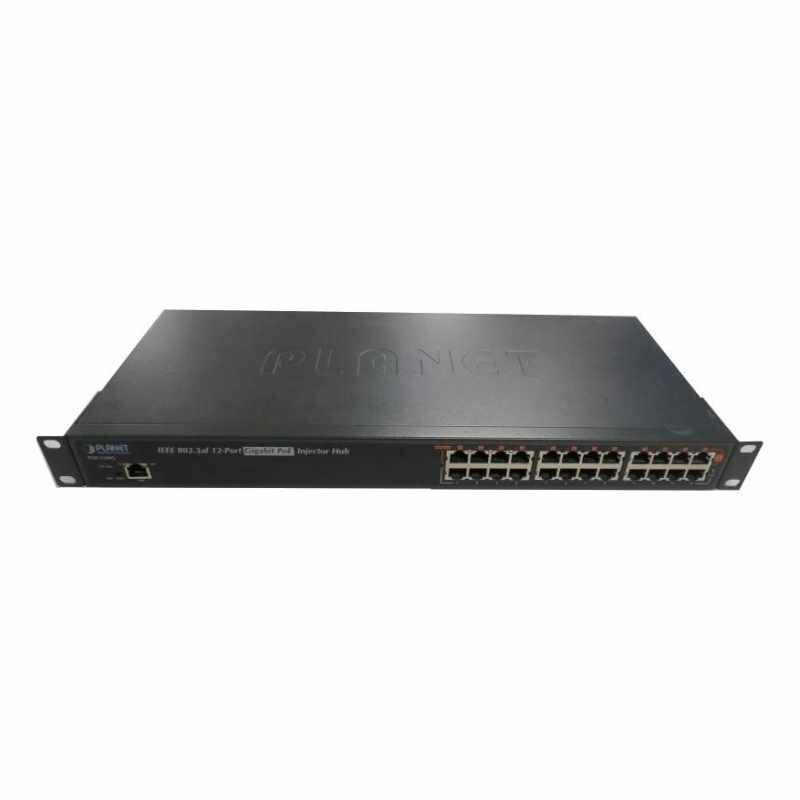 Инжектор PoE Planet 12-портовый, гигабитный концентратор PoE IEEE 802.3af - фото №4
