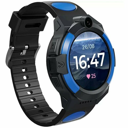 Детские смарт-часы Sport 4G 128 GPS камера геозоны звонки SOS черные 715600₽