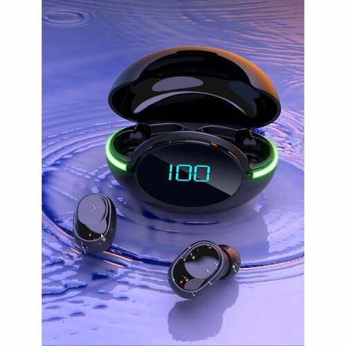 Наушники беспроводные VBT 117 TWS вакуумные BT51 30200 мАч с подсветкой чёрные 159800₽