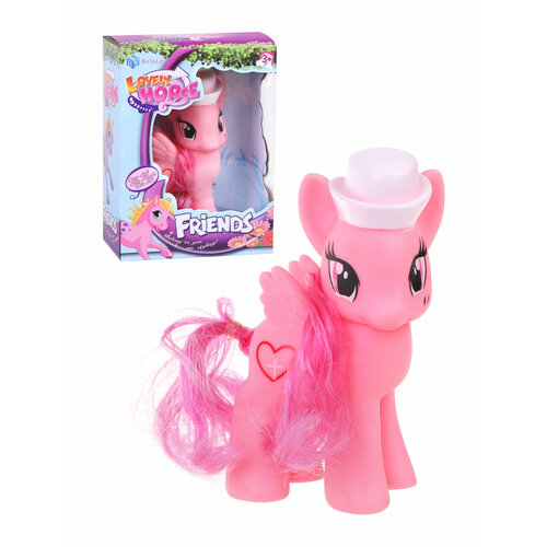 Игрушка Пони лошадка детская, розовая