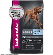 Корма Eukanuba Adult Large Breed / Сухой корм Эукануба для взрослых собак Крупных пород с Курицей