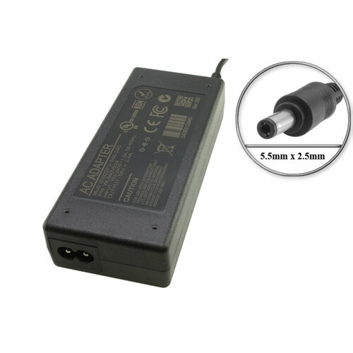 Адаптер (блок) питания 54V, 2.4A, 5.5mm x 2.5mm (G1022B-540-240, G1022FV-540-240), для сетевого POE оборудования, видеонаблюдения и других устройств
