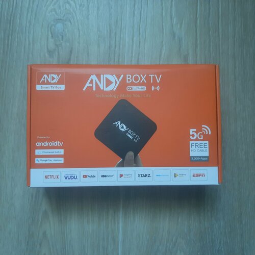 Android 12 AndyBoxTv Smart TV Box Youtube HD 6K 24G и 5G Wifi 2 ГБ16 ГБ ТВ-ресивер Медиаплеер 3250₽