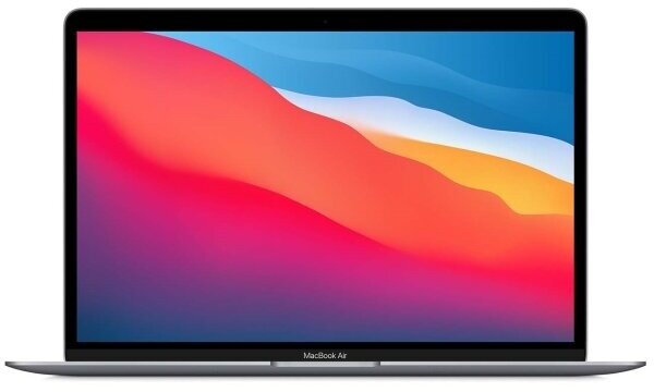 13.3" Ноутбук Apple MacBook Air 13 Late 2020 2560x1600, Apple M1 3.2 ГГц, RAM 8 ГБ, DDR4, SSD 256 ГБ, Apple graphics 7-core, macOS, MGN63D/A, серый космос