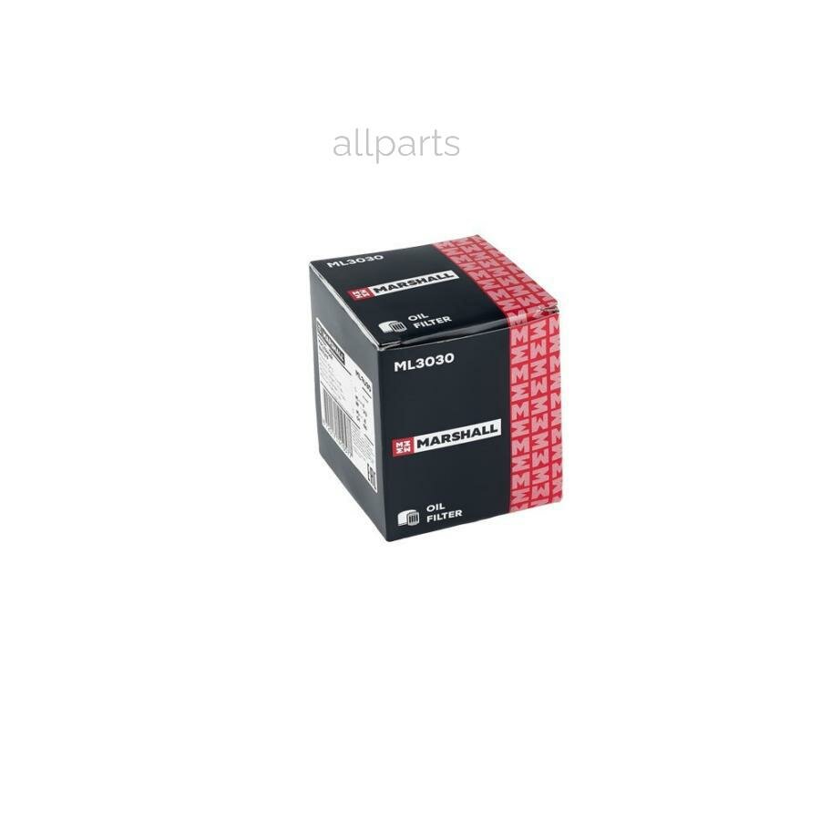 MARSHALL ML3030 Фильтр масляный Mitsubishi ASX 10- / Lancer III-VIII 89- / Outlander II, III 06- / Pajero I-III 88 Mitsubishi: ASX, Galant, Lancer, Outlander, Pajero Marshall ML3030