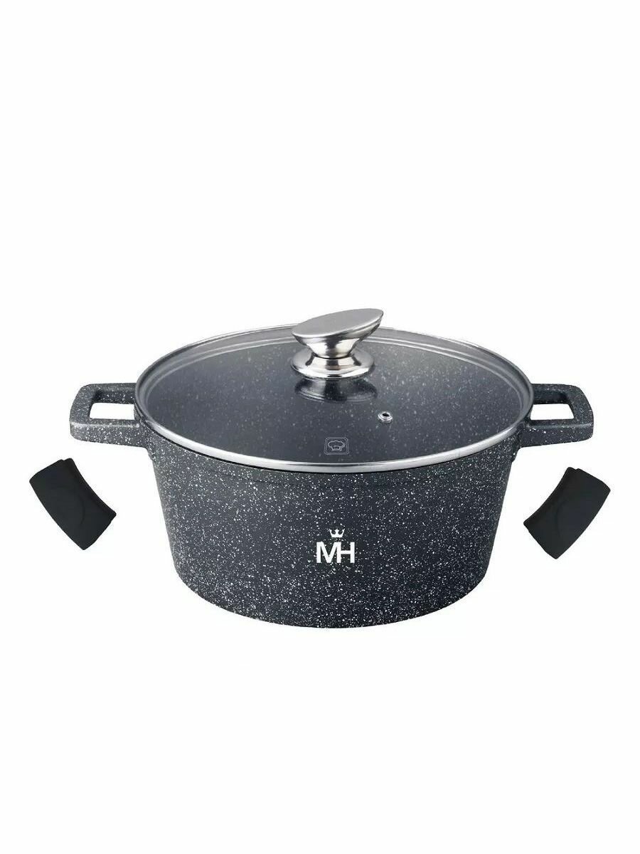 Кастрюля с крышкой, Granite 9,5 л 32*14,5 см