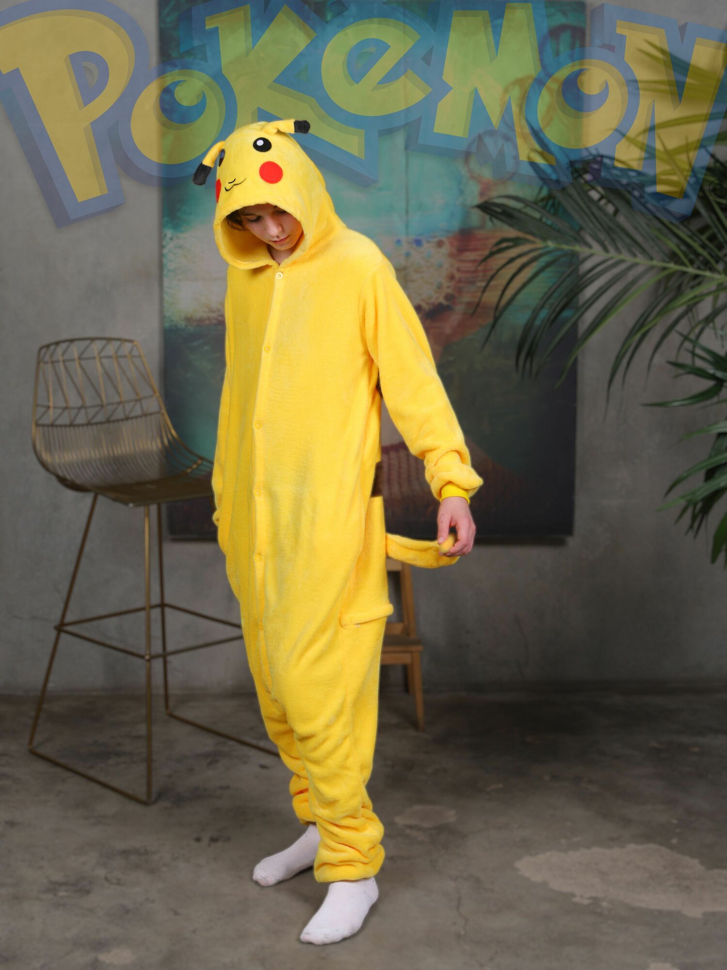 Кигуруми Пикачу Plush Story, размер L, желтый — фото 1
