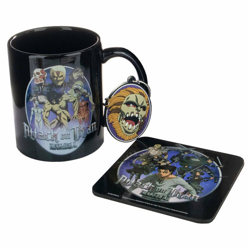 Набор подарочный Attack On Titan Кружка ПодстаканникБрелок GP86398 3370₽