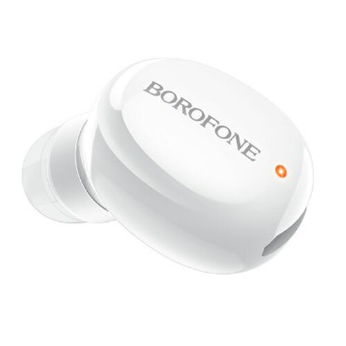 Bluetooth моно гарнитура Borofone BC34 Mikey Mini White микрофон с наушником, hands free - белая
