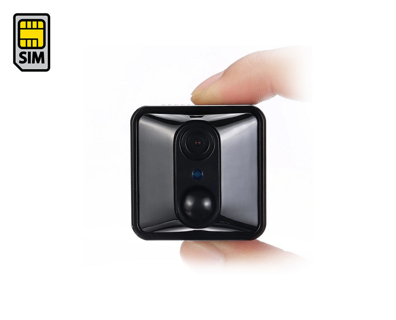 Автономная 2mp маленькая беспроводная 3G/4G IP видеокамера с СИМ картой JMC-82-4G-GH (2Mp-4G) с ИК датчиком движения. Определение человека.