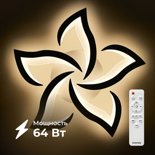 Люстра светодиодная Homsly 64 Вт с пультом управления ACL_011 3600₽