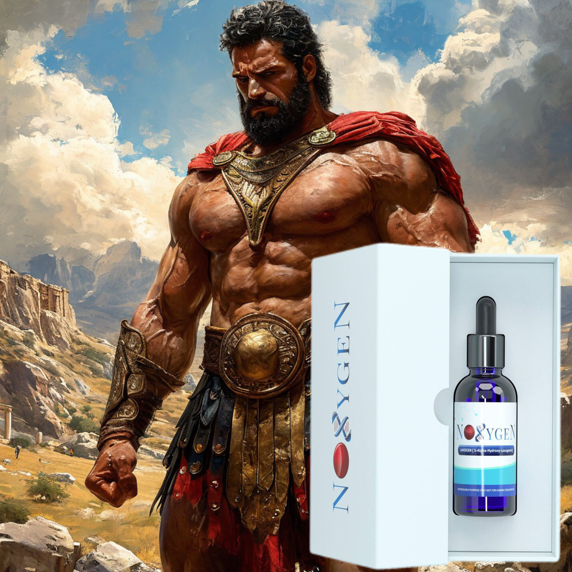 Noxygen Laxogen (5-Alpha-Hydroxy-Laxogenin) 3000mg/30ml для наращивания мышечной массы, жиросжигания, увеличения силовых показателей и выносливости